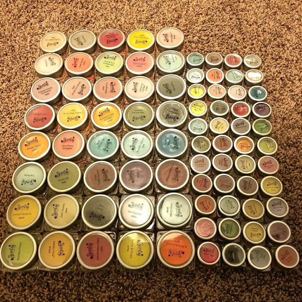 40 Party and 44 Mini Scentsy Wax Testers